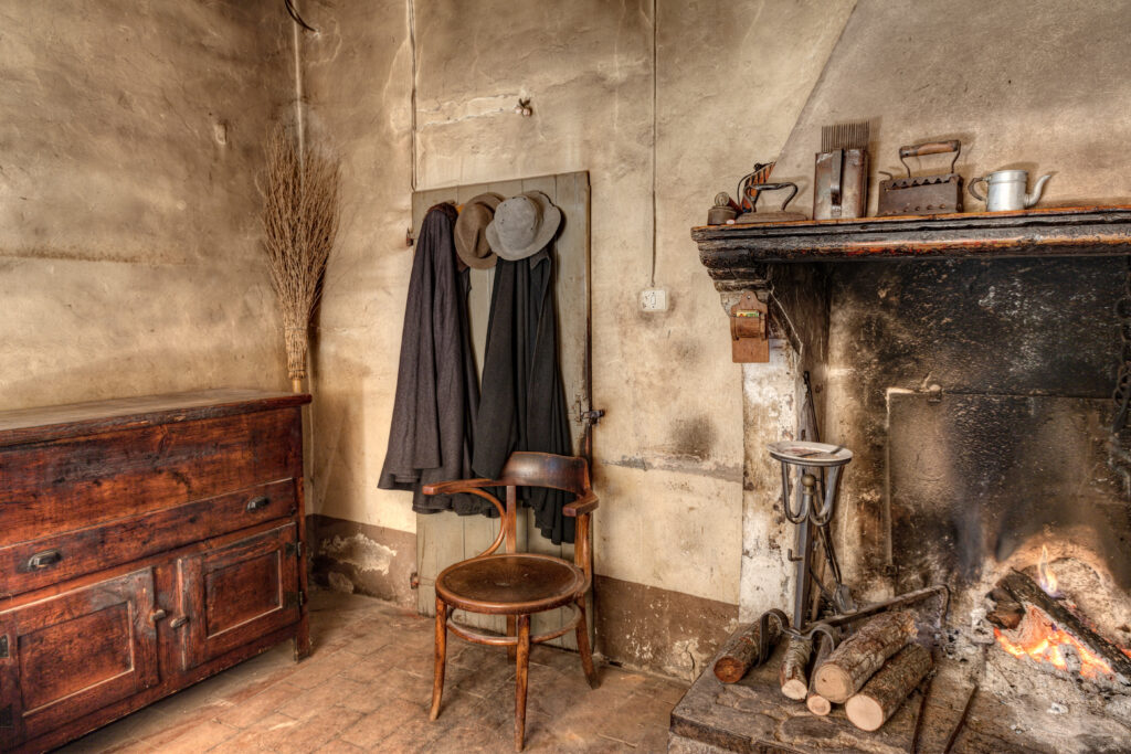 interior of an old country house