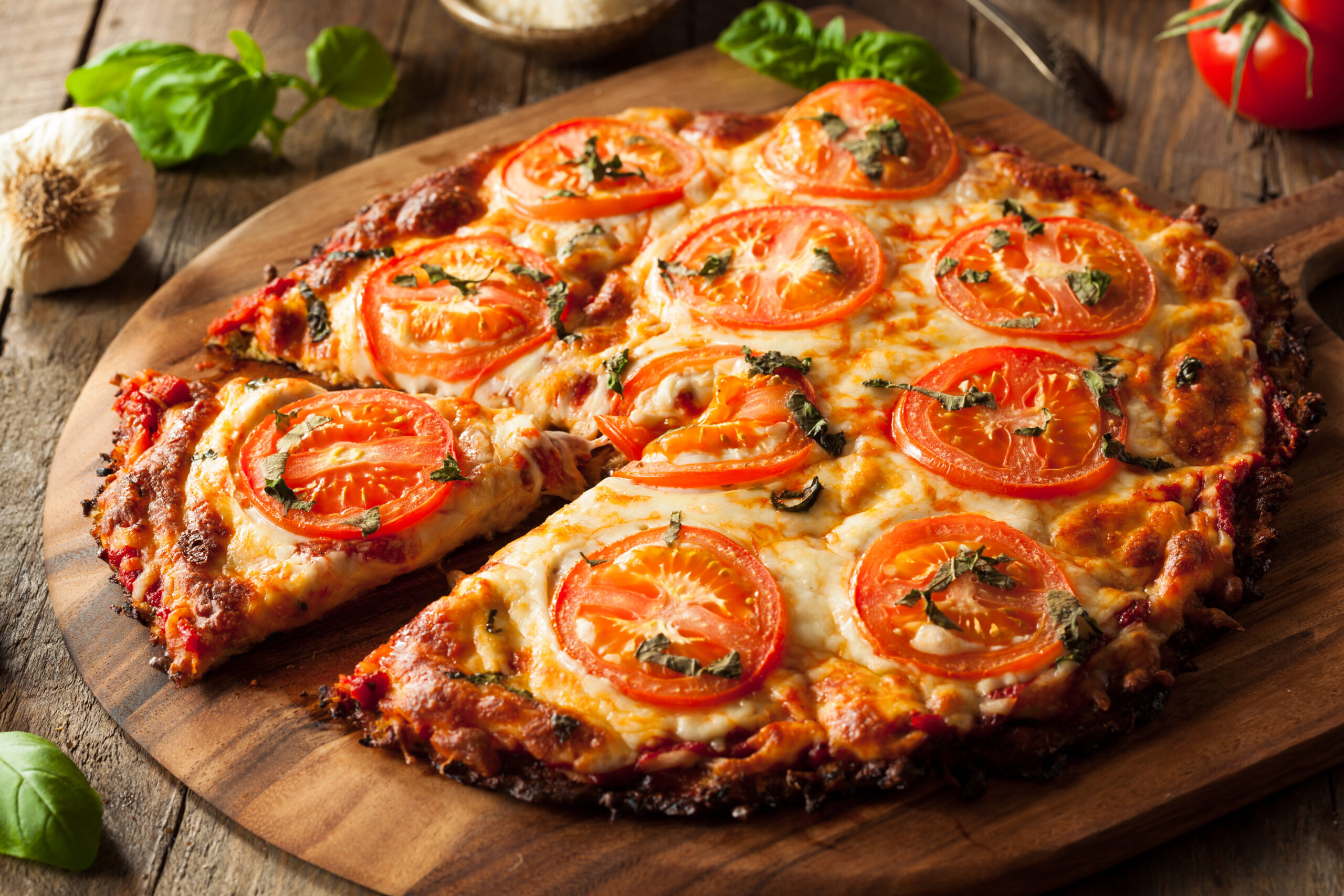 Homemade Cauliflower Crust Pizza